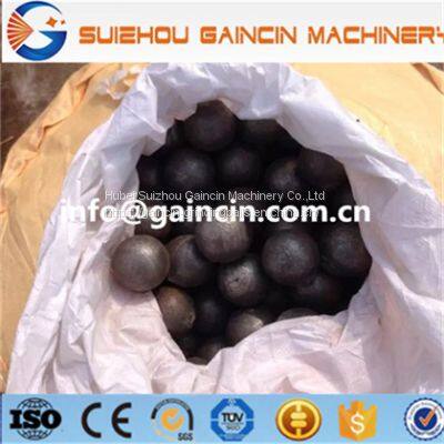 dia.40mm to 80mm grinding media rolled balls, steel forged grinding mill balls