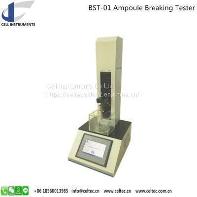 PLC control unit and HMI touch screen Ampoule Break Force Tester