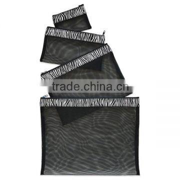 Multi Purpose 4 Pcs Nylon Mesh Bag Set Lightweight Mesh Travel Organizer Bag photo-3