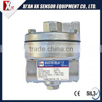 Volume booster relay YT-305 in pneumatic control valve