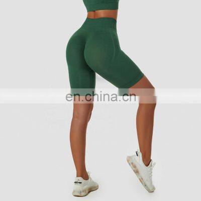 Seamless Butt Lifting Yoga Shorts Tik Tok Women High Rise Compression Biker Leggings photo-4