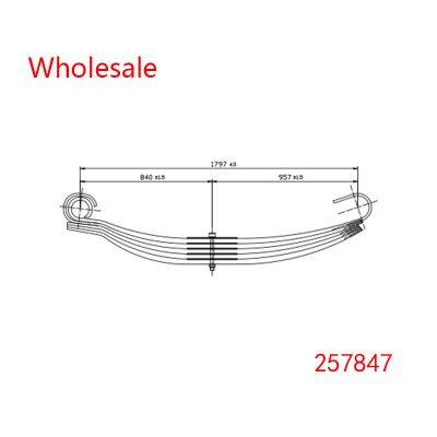 257847 Rear Axle wheel parabolic spring arm of  Heavy Duty Vehicle Wholesale For Volvo