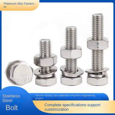 National Standard Elongated Full-thread Stainless Steel Hexagon Bolts. Customization Supported. Bomai Fasteners. photo-2