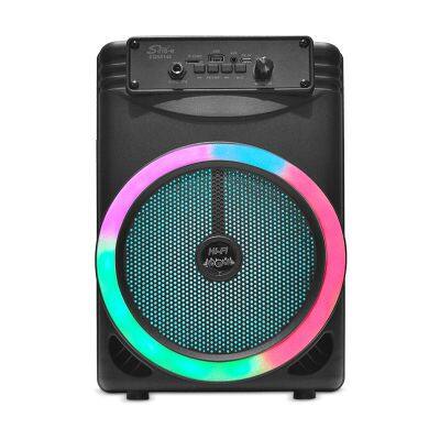 SING-E ZQS8146 8 Inch Portable BlueTooth Speaker With Colorful RGB Lights Support Type-c Charging Wired MIC Speaker