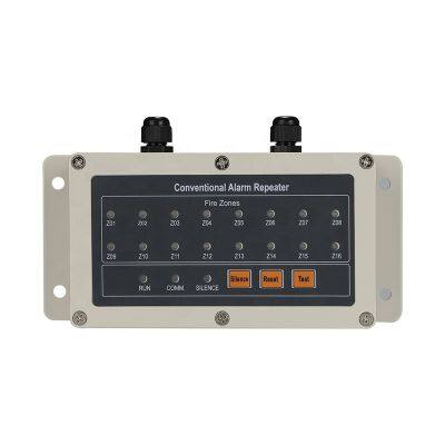 Fire Alarm Repeater Floor Displayer 16 Zones Fire Indicator For Fire Evacuation