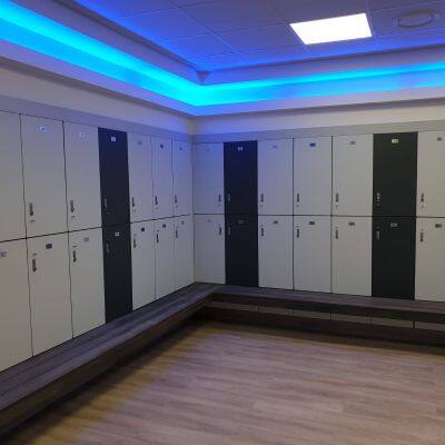 Colorful HPL High Gloss Laminate Individual Locker