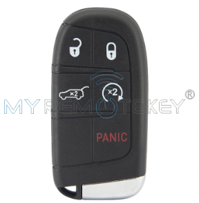 FCC M3N-40821302 Smart key 5 button with 4A chip 433mhz included SIP22 key blade for 2017+ Jeep Compass M3N40821302
