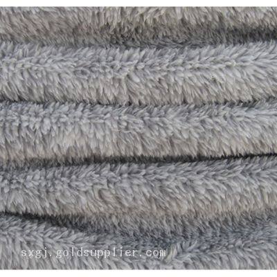 Original Factory Cationic Shu Velveteen Faux Fur Sherpa Fabric photo-3
