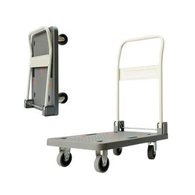 200Kg 300Kg Load 4 Wheels Warehouse Freight Trolley Casters Cargo Pulling Platform Cart