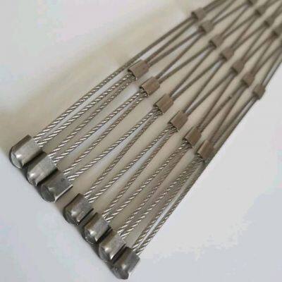 Seamless Sleeve Type Stainless Steel Rope Mesh 3x3 Inch Openings photo-2