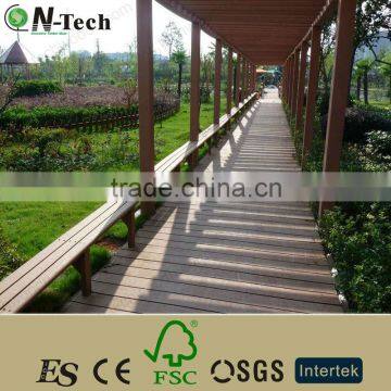 Walkway Waterproof Wood Plastic Composite Decking
