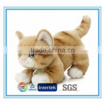 Lifelike cat plush toy