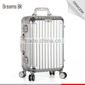 Aluminum polished travelling luggage Case protective case luggage