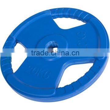 Professional Olympic barbell weight lifting rubber bumper plate