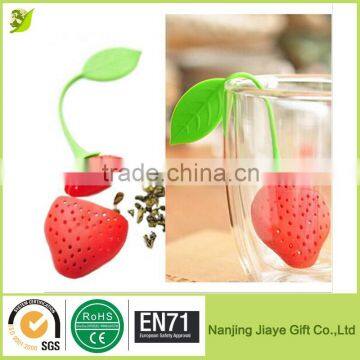 FDA Approved Silicone Strawberry Tea Ball Infuser