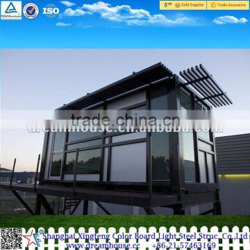 modern steel villa/ carport prefab home/prefabricated home