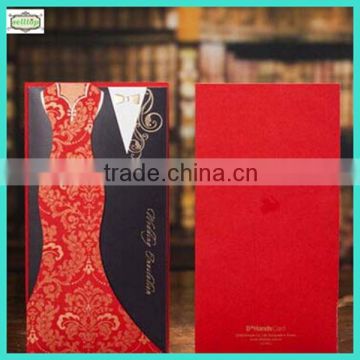 2014 hot sale muslim wedding invitation card