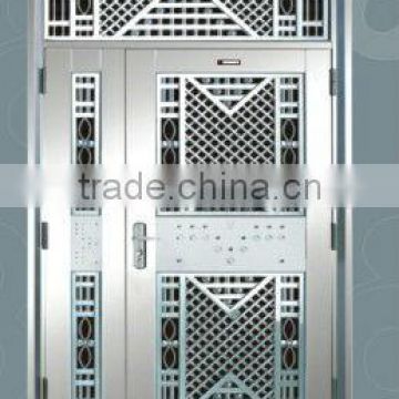 steel apartment building entry doors