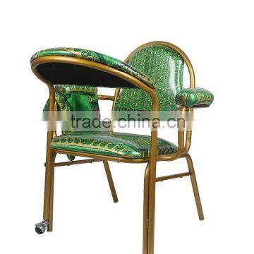 2014 Cheap Iron Green Pulpit Padded Used Stackable Church Muslim Prayer Chair for Sale Quality Choice photo-2