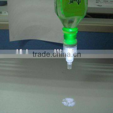 2014 party supply ,plastic led stopper for bottle , plastic Projector led beer and wine stopper ,led bottle stopper