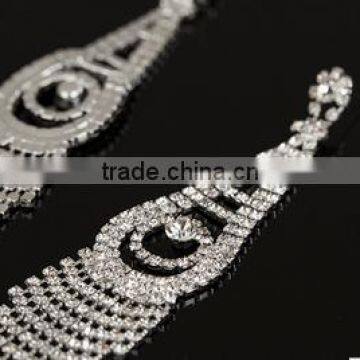 Wholesale Fashion Rhinestone Bridal Earrings With Tassels Stud Earring photo-3