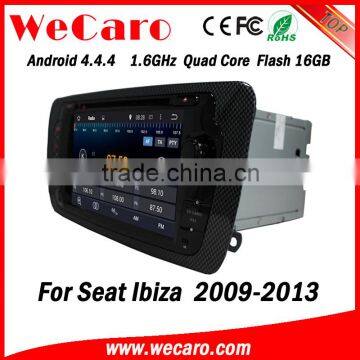 Wecaro WC-SI7004 Android 4.4.4 car dvd player touch screen for seat ibiza car dvd gps WIFI 3G mirror link 2009-2013