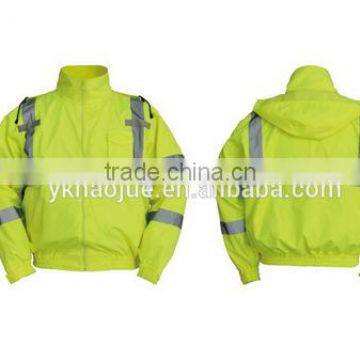 Hi vis yellow security jacket