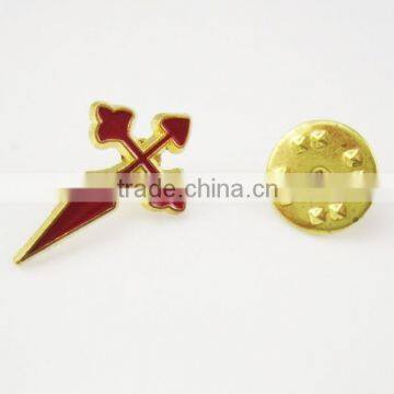Camino de Santiago St James Crusader Cross Pilgrim Lapel Pin photo-2
