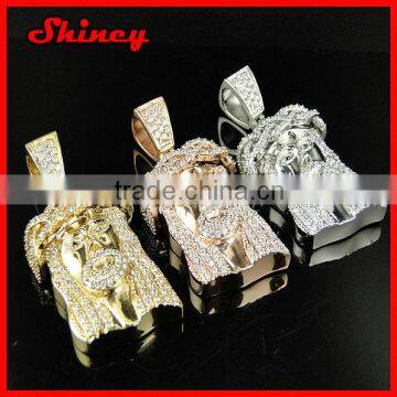 iced out hip hop 2014 fashion jewelry 18k gold mens jesus piece jewelry