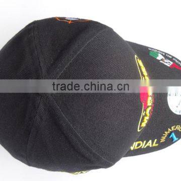 Custom Blank Snapback Cap With Leather Brim photo-6