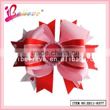 2015 Customized girls hair bow bouqitue valentine's day headwear