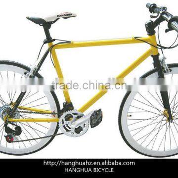 HH-FG08 700cc yellow fixed gear bikes wit factory price