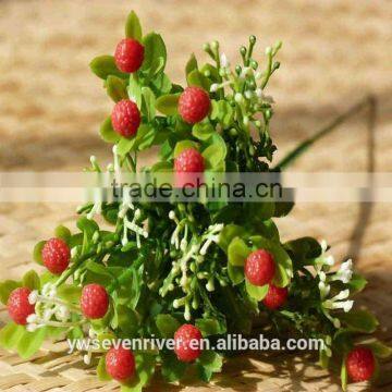 Han edition lovely mini red strawberry adornment flowers Flowers, plastic f