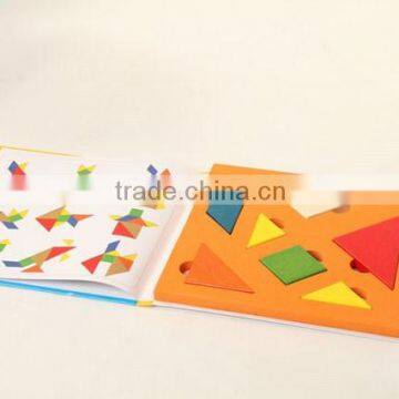 Wood tangram puzzle game intelligence toys