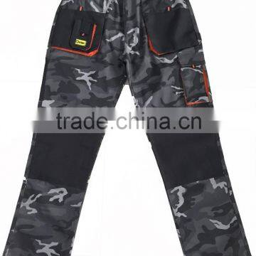 industrial keen pad camouflage durable workwear multi-pocket trousers