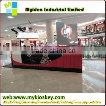 2014 Spendid cosmetic mall eyebrow kiosk cosmetic display kiosk