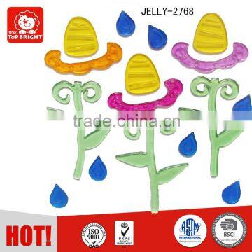 gel cling gel window sticker TPR plastic decoration spring flower EN71