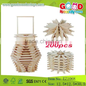 Hot Sale Child Wooden Building Blocks Educational Natural Big Blocks                        
                                                Quality Choice