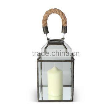 Zink Finish Candle Lantern ZCL-116