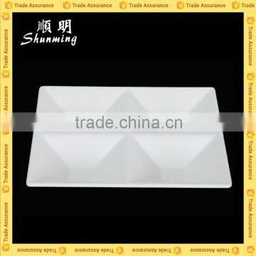 White melamine tray