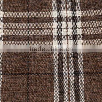 High quality British grid 100% linen fabric wholesale