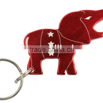 gift elephant shape alloy bottle opener key chain