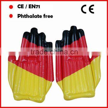 Germany flag color inflatable hand for football teams