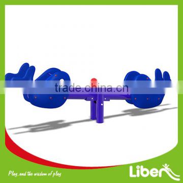 Kids Plastic Playground Seesaw Seat For Sale/ children seesaw LE.QB.008