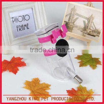 Pink Water Feeding Bowl Dog Drinking Portable