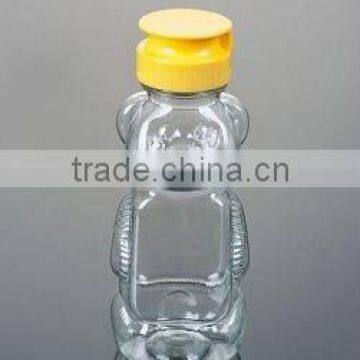 squeezable honey bottle with flip top