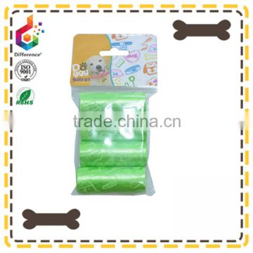 Green printing pet waste bag