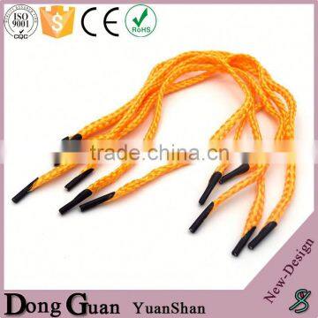 2016 fashionable shoe lace aglets custom round cord laces stout metal aglet of high quality