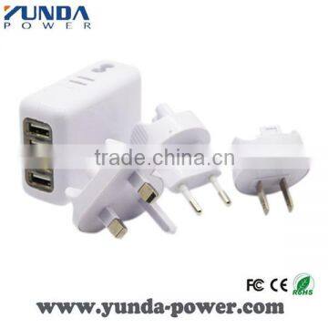 Multi connectors 4 USB Ports Travel Charger