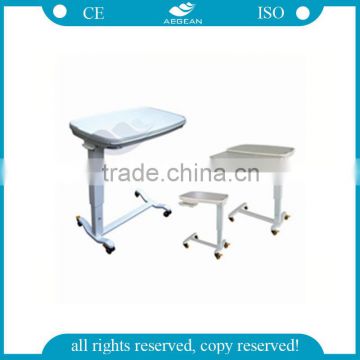 AG-OBT013 CE ISO with small drawer patient hospital adjustable bedside table